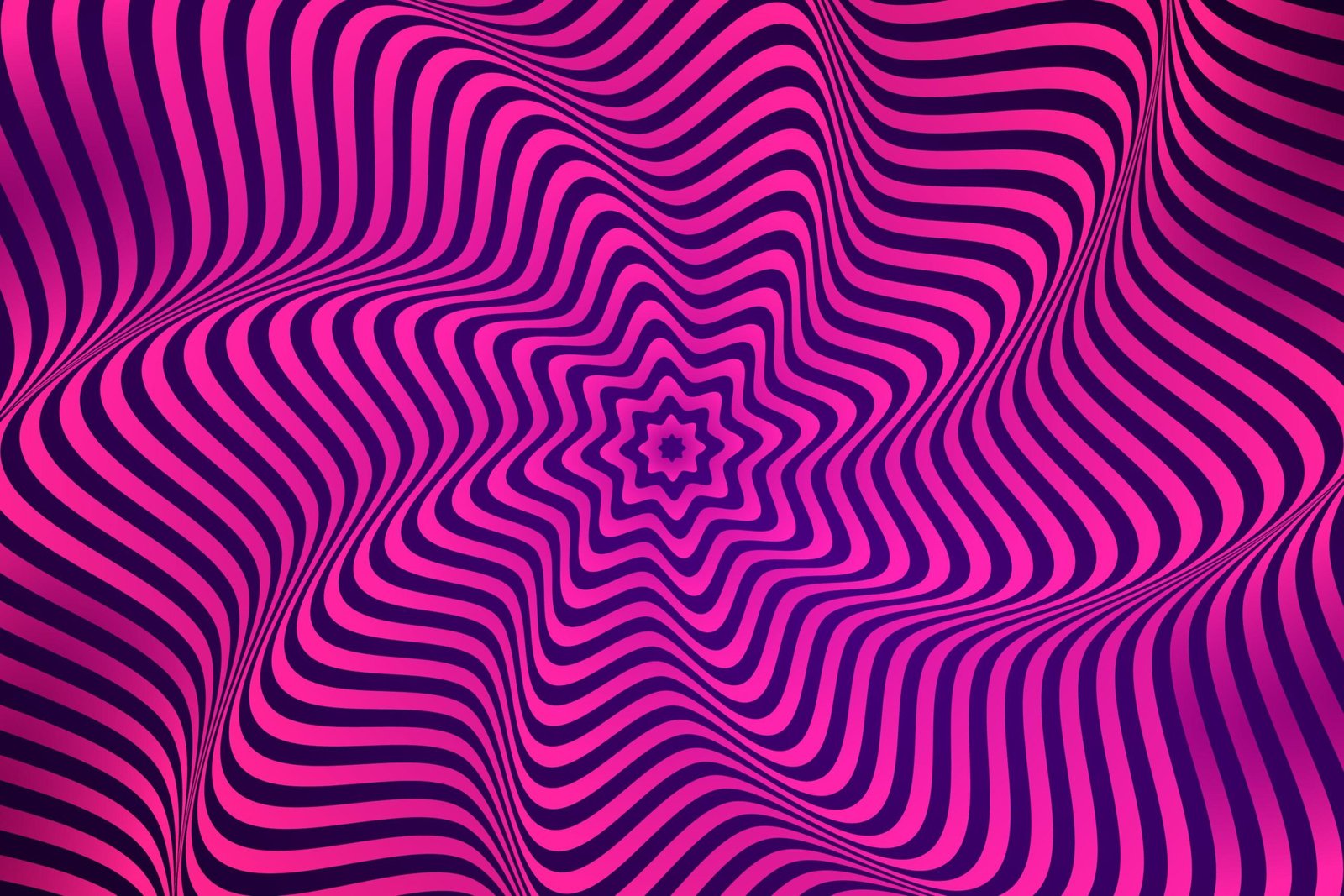 Ilustração mostra padrão psicodélico em roxo e rosa. Imagem freepik